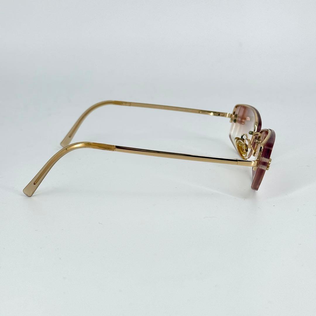 CHANEL サングラス 4093-B リムレス y2k メガネ ゴールド