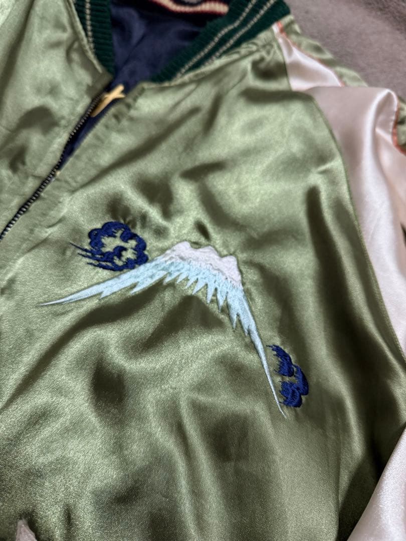 ２面用 テーラー東洋 桜 USA 日本限定 スカジャン vintage サテン
