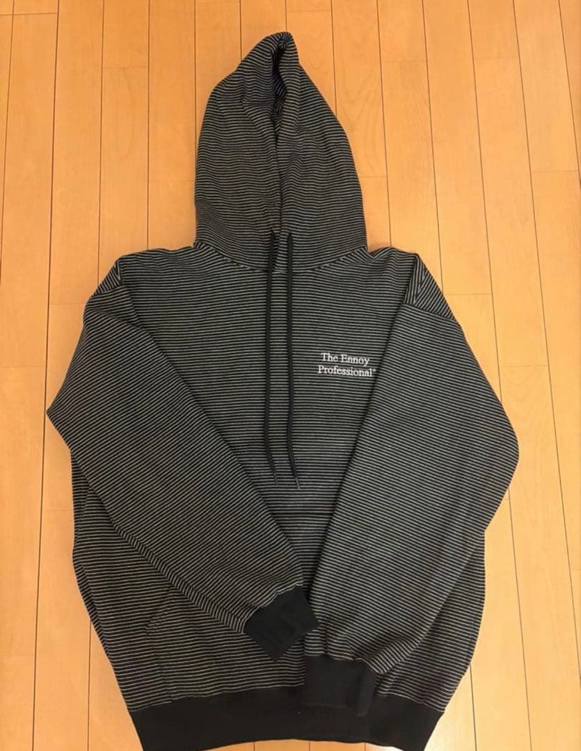 トップス ENNOY BORDER HOODIE SWEAT M
