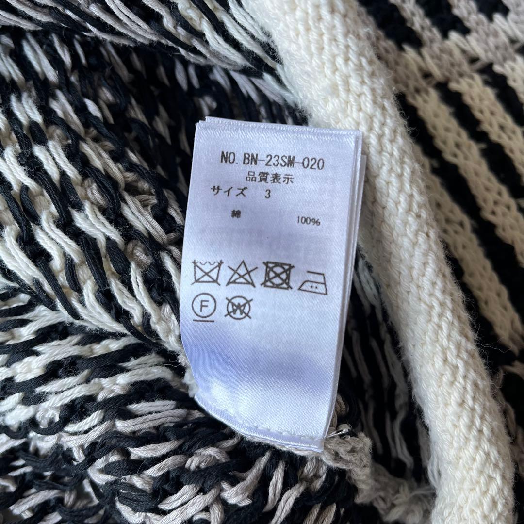 美品 BATONER 23SS MIX YARN CREWNECK 3 春夏 綿