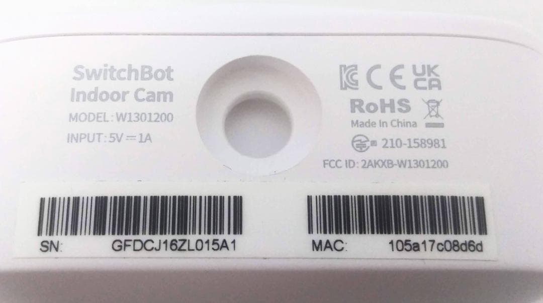 ●本体新品未使用品●SwitchBot 屋内カメラ●W1301200●防犯カメラ