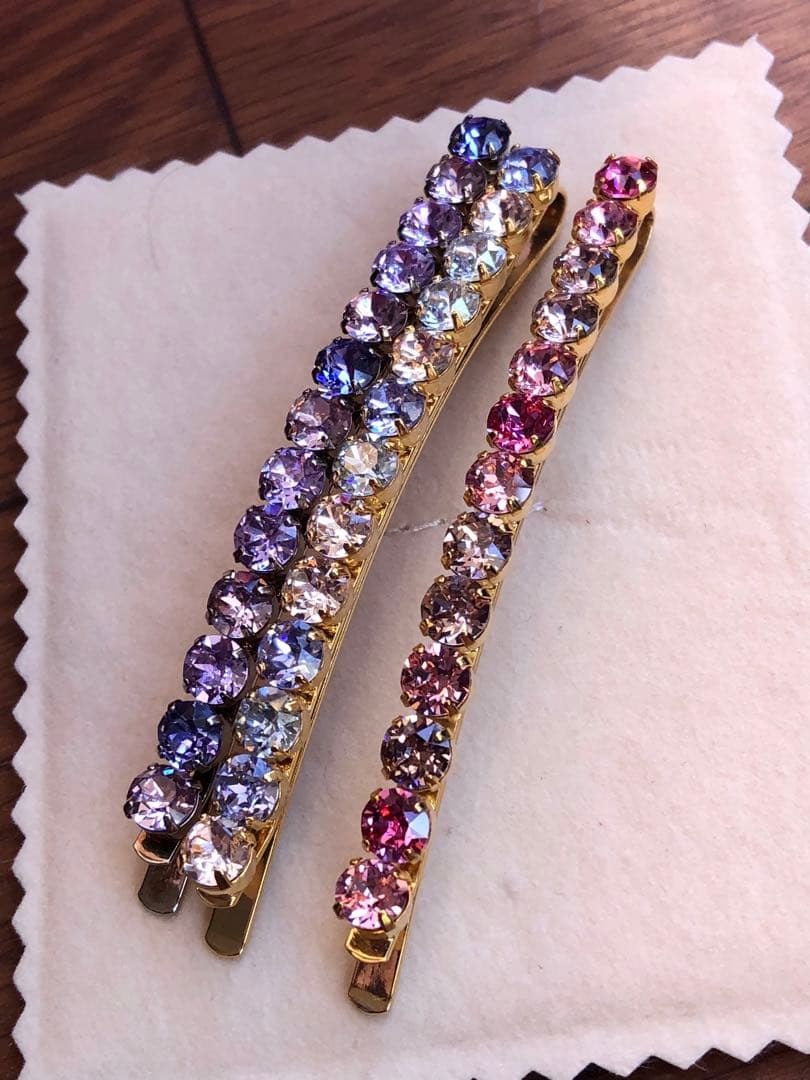 コンプレックスビズ ラインストーン ロングピン