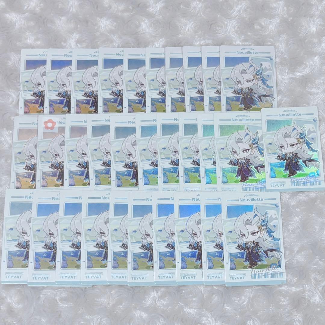 原神　てくてく　カード　ヌヴィレット