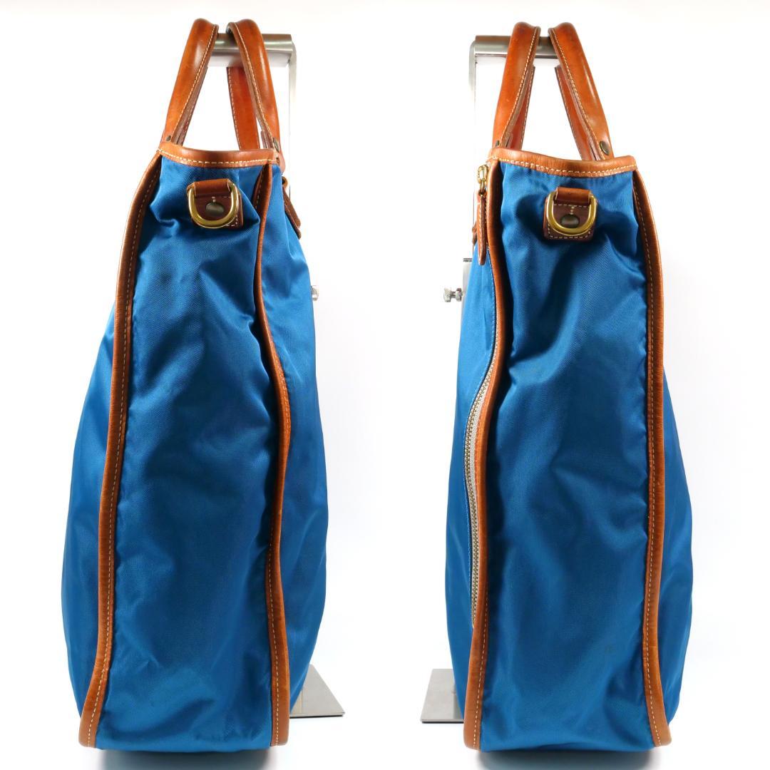 美品✨フェリージ 03-44 トートバッグ 2way ナイロン×レザー A4可