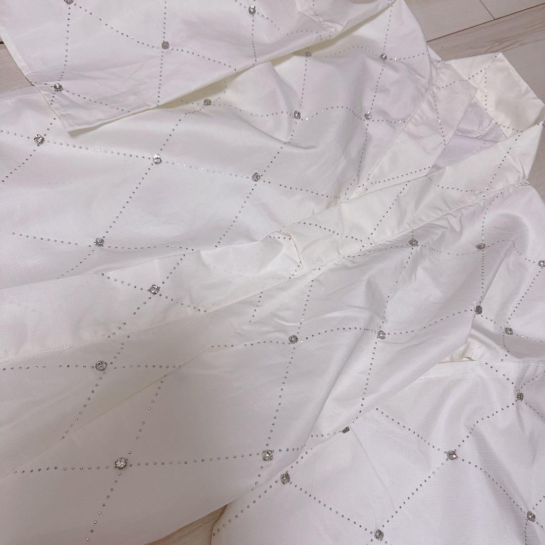 sugar 浴衣　アーガイルビジュー浴衣 リボンパールコサージュ 付き