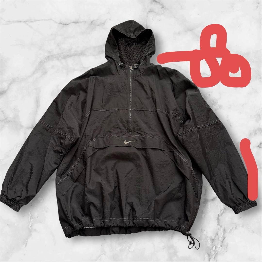90s NIKE ナイロンジャケット ブラック