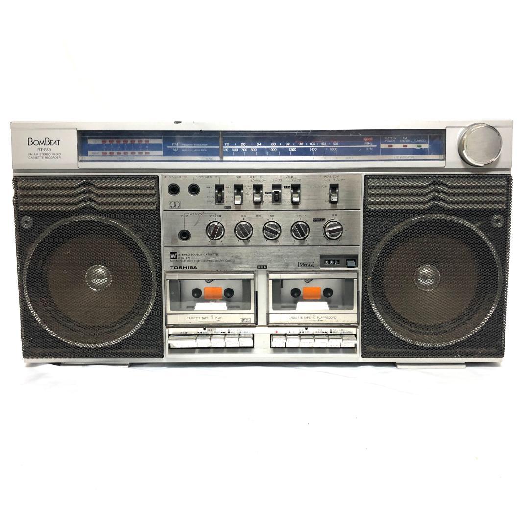 【貴重】 東芝 ステレオラジオカセットレコーダー BOM BEAT RT-S83