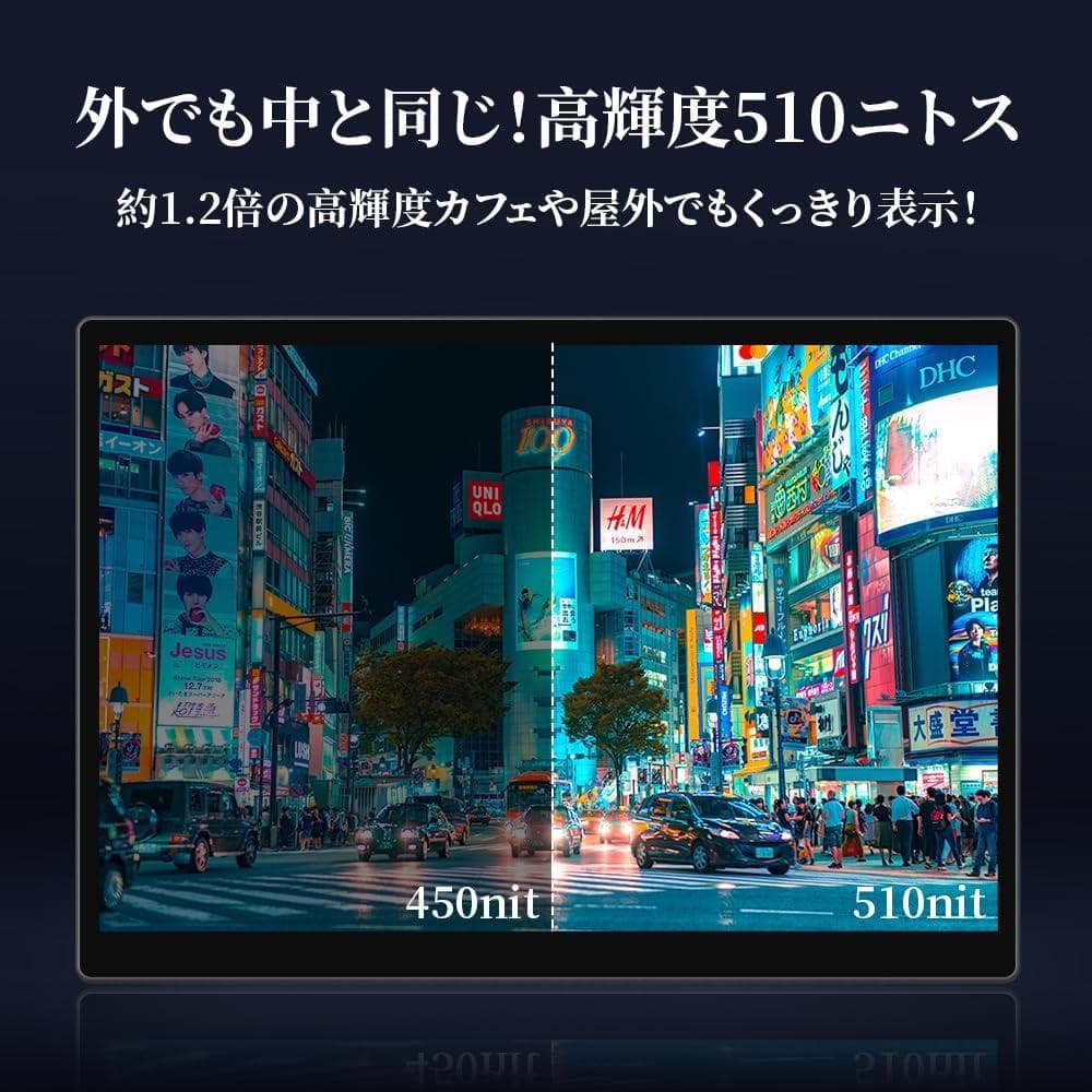 ★うしん★ モバイルモニター 15インチ ポータブルモニター モバイルディ