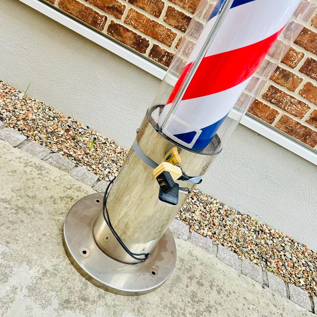 【動作ok】喜田アイディア サインポール 理容室 美容室 床屋 業務用