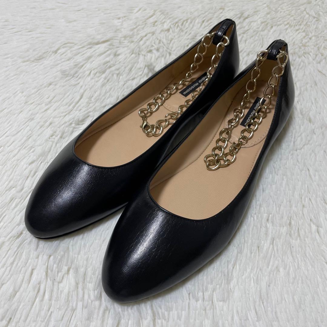 新品未使用✨定価3.7万　ファビオルスコーニ フラットパンプス　チェーン　25
