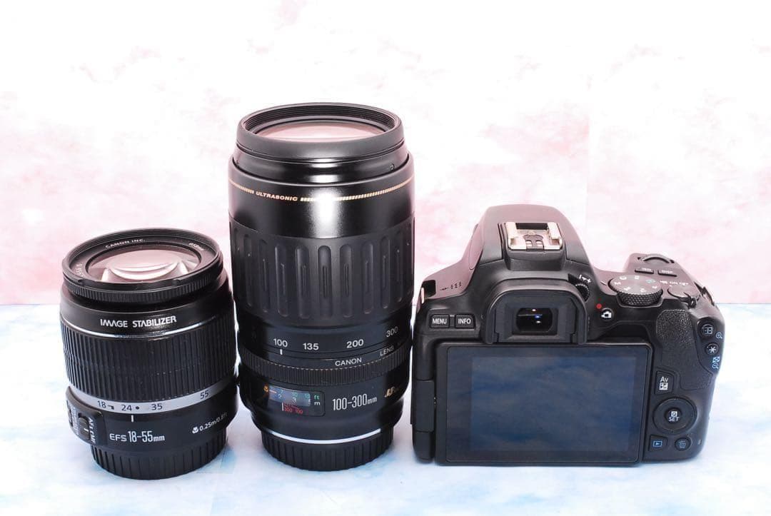 キャノン Kiss X10☆一眼レフカメラ☆手ぶれ補正標準＆超望遠☆バッグ付