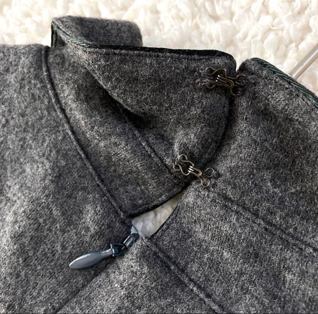 美品　バーバリーロンドン ウールワンピース丸襟　160 フォーマル日本製三陽商会