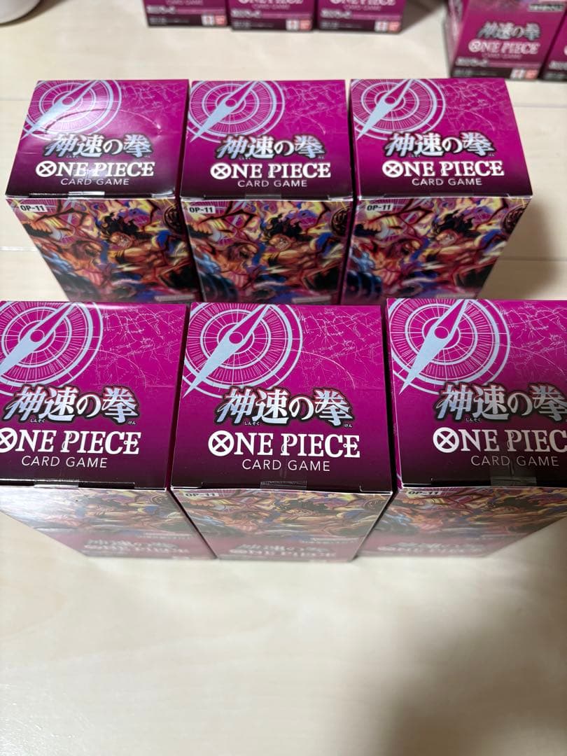 ONE PIECE CARD GAME OP-11 神速の拳　6BOX テープ付