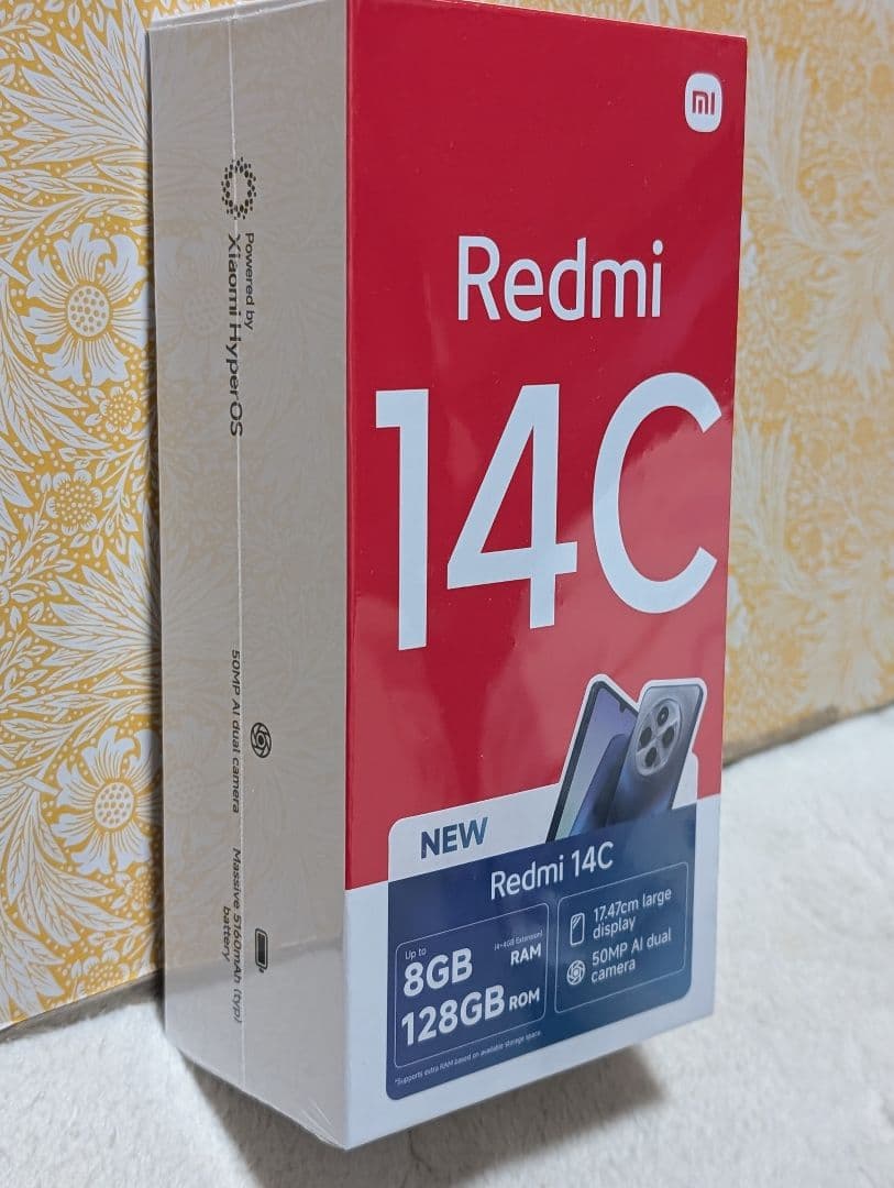 新品未開封　Xiaomi redmi14C セージグリーン128GBフリースマホ