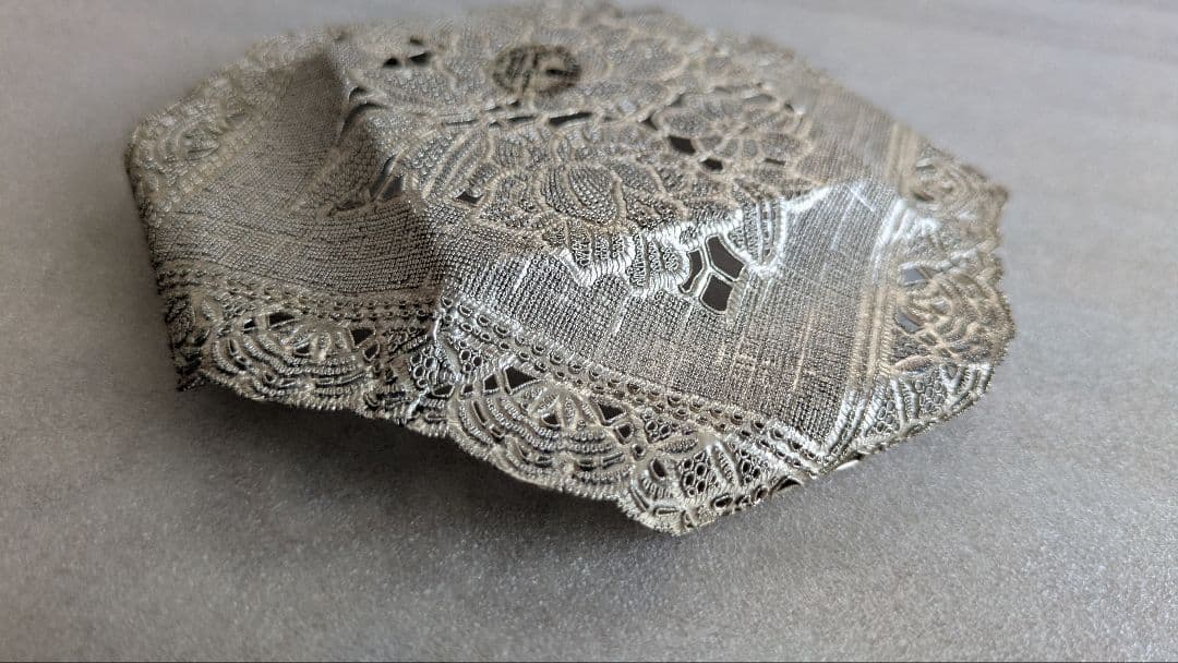 銀製レーストレイ　小物入れ　スターリングシルバー