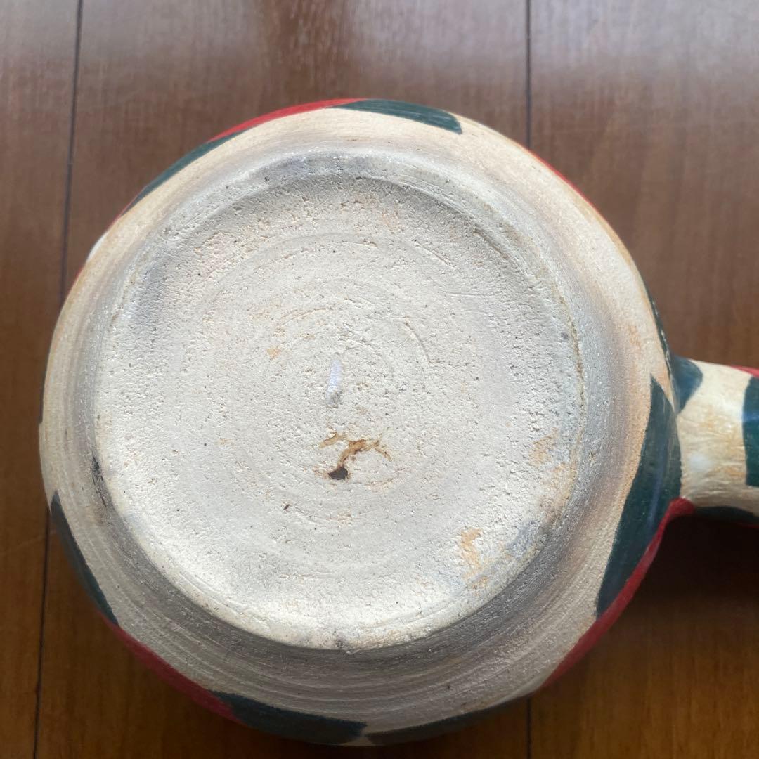 岡美希 さん　土鍋　片手鍋　ミルクパン　椿　花柄　陶芸　陶器