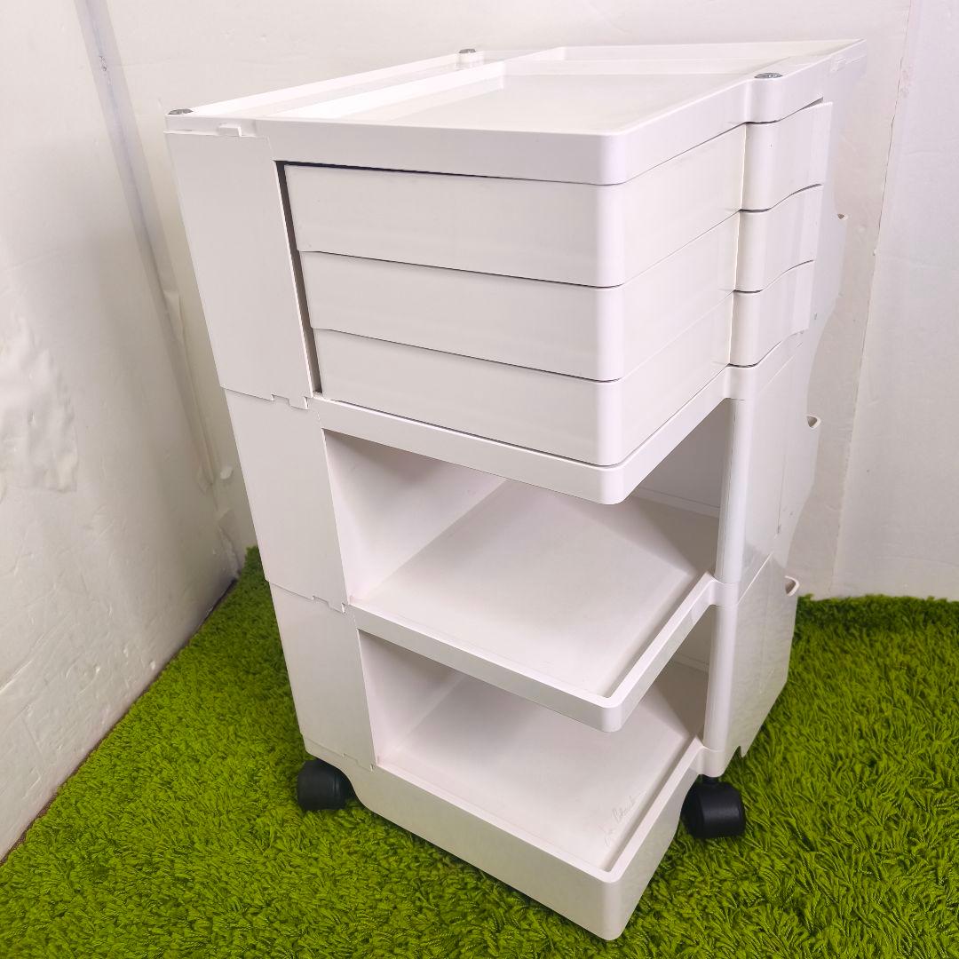 【正規品】B-LINE ボビーワゴン 3段3トレイ ホワイト