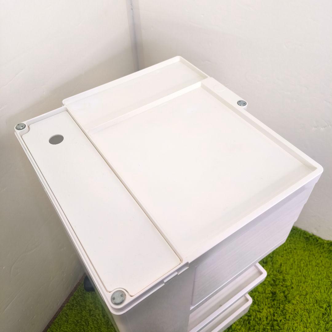 【正規品】B-LINE ボビーワゴン 3段3トレイ ホワイト
