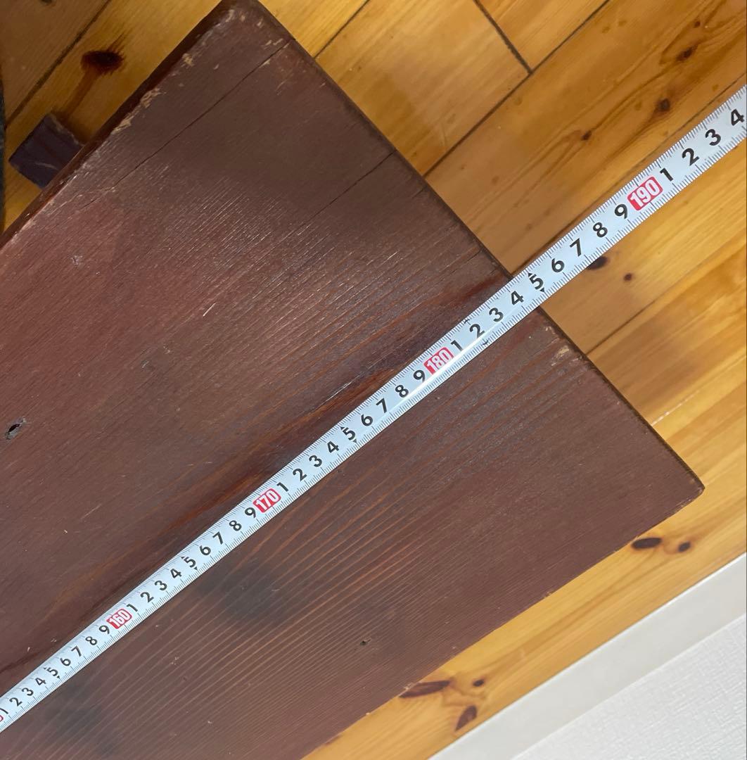 アンティーク 裁ち台 裁板 一枚板　柿渋塗り　昭和レトロ