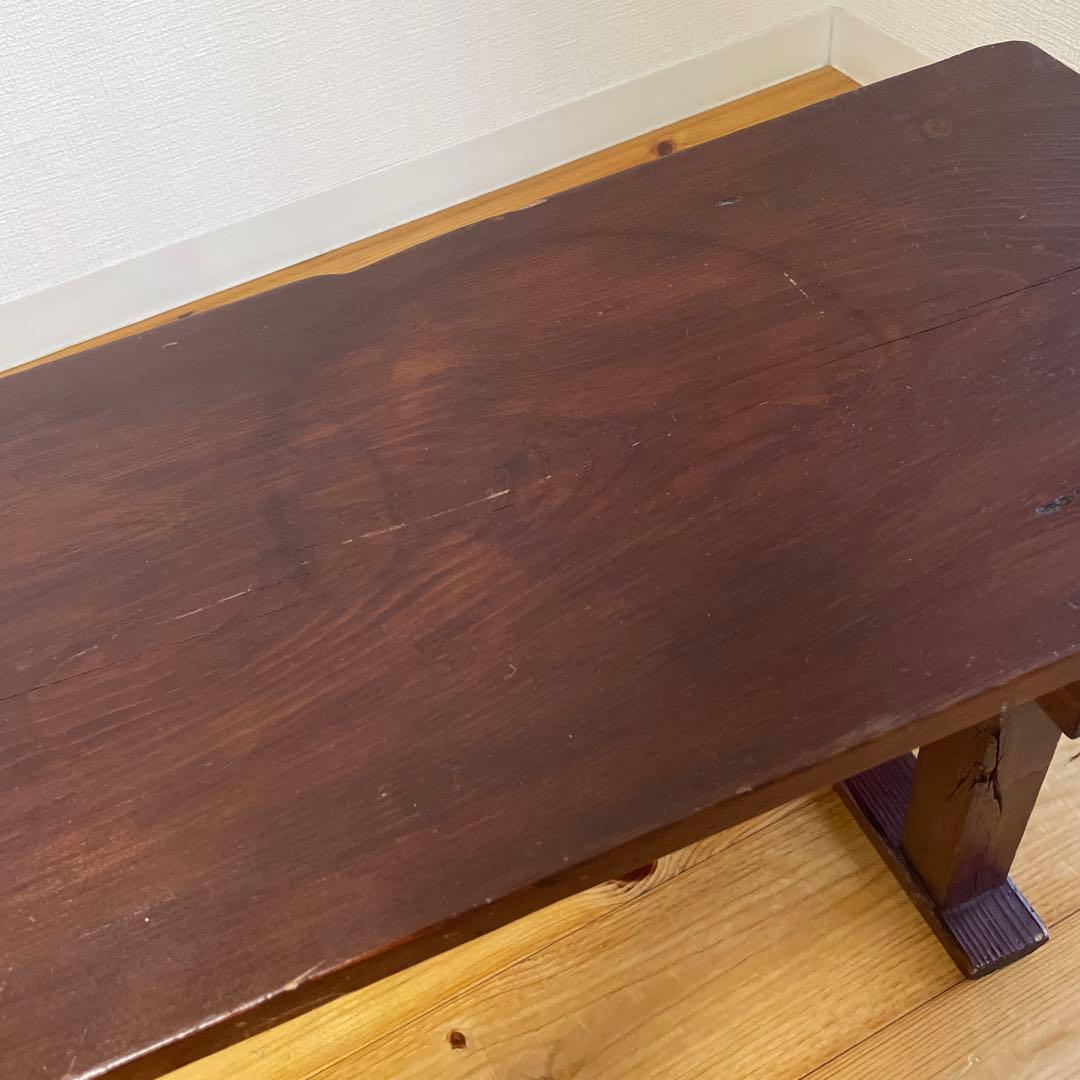 アンティーク 裁ち台 裁板 一枚板　柿渋塗り　昭和レトロ