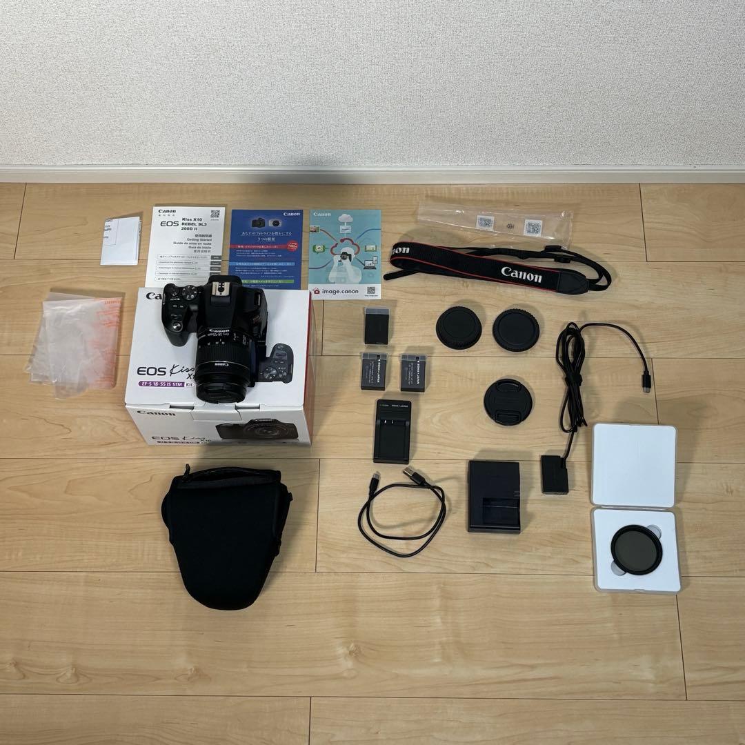 Canon EOS kiss x10 レンズキット 一眼レフ 箱付き