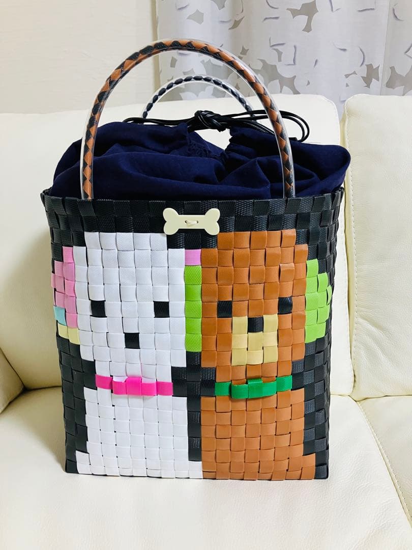 (^^)☆(^-^)わんこふとお散歩カゴバッグB4サイズ2個