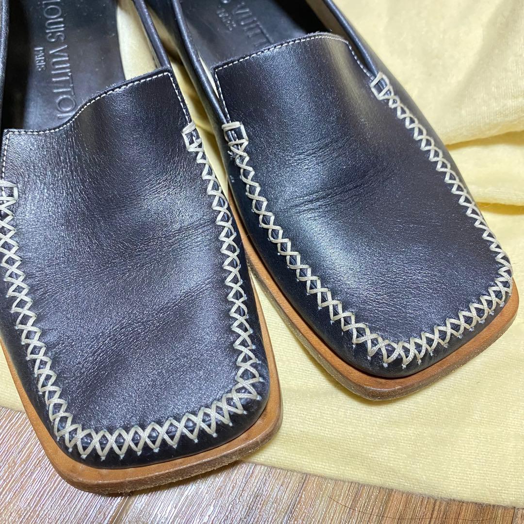 LOUIS VUITTON スクエアローファー　23cm