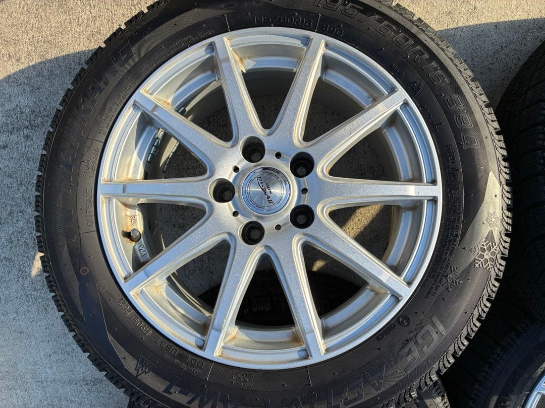 寒波前値下げ【送料込み】セレナ使用 16インチ スタッドレスホイールセット