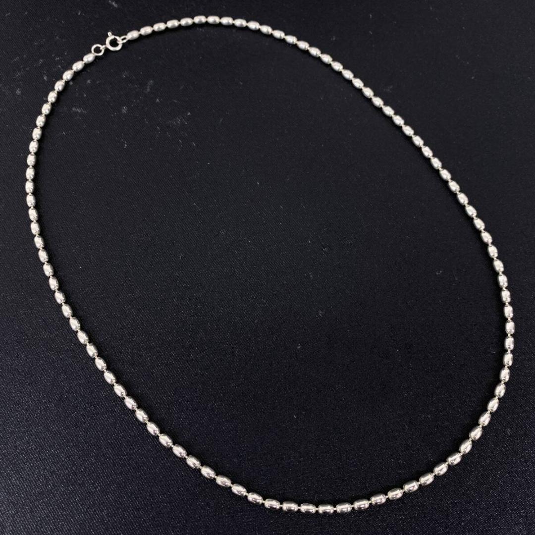 NAVAJO OLD シルバー 3mm ボール チェーン ネックレス 51cm