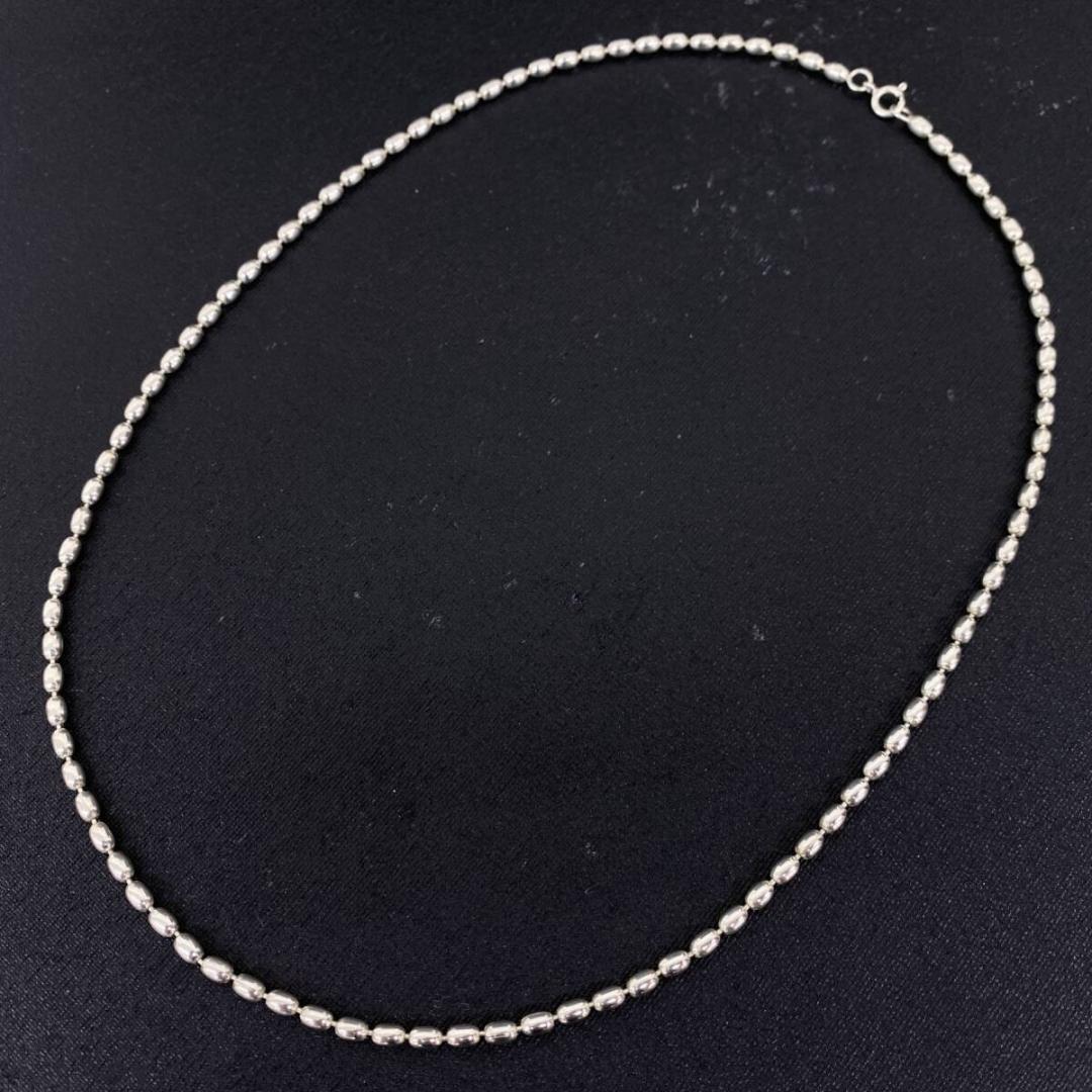 NAVAJO OLD シルバー 3mm ボール チェーン ネックレス 51cm