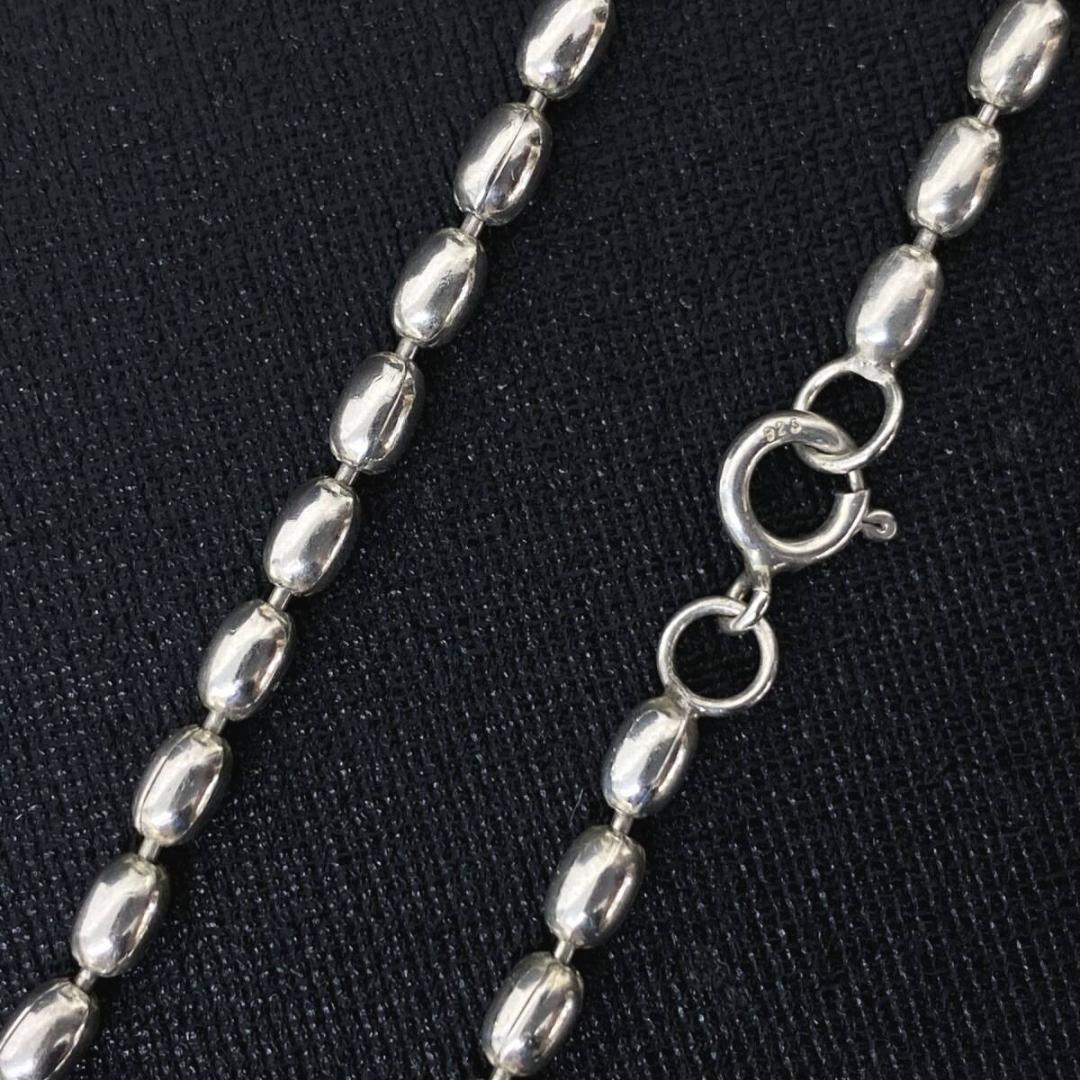 NAVAJO OLD シルバー 3mm ボール チェーン ネックレス 51cm