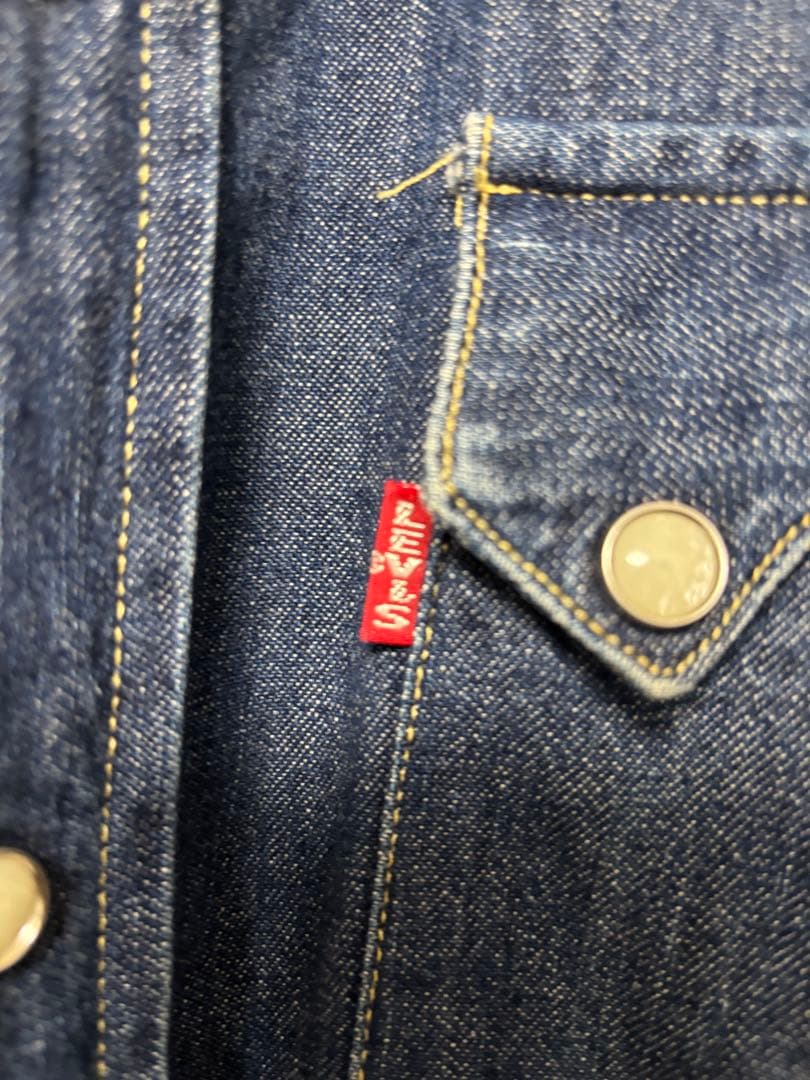 ヴィンテージ リーバイス Levi'sショートホーン デニムシャツ M