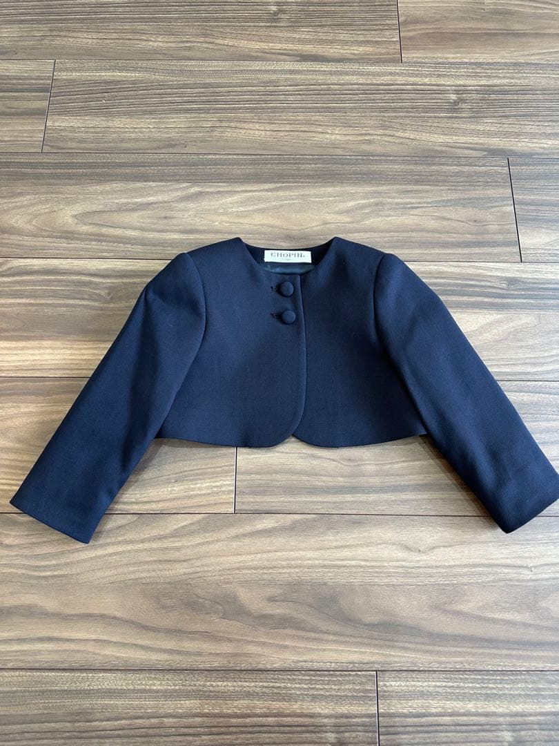 CHOPIN ネイビーワンピース ボレロセット90 受験　入学式　卒業式