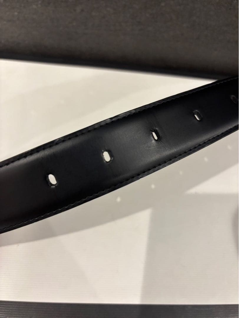 カルティエ　サントス　レザーベルト 黒　102㎝