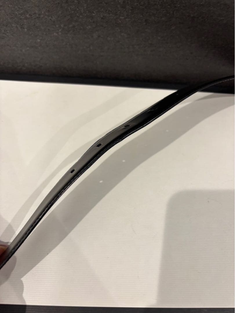 カルティエ　サントス　レザーベルト 黒　102㎝