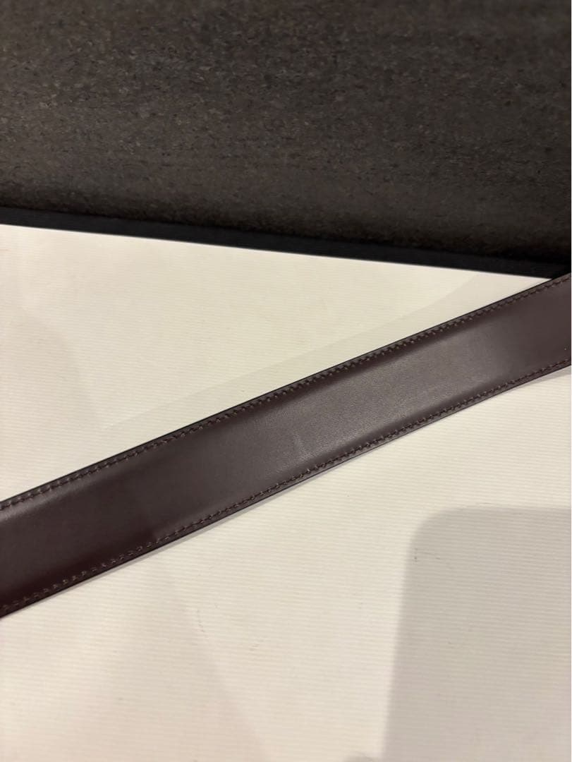 カルティエ　サントス　レザーベルト 黒　102㎝