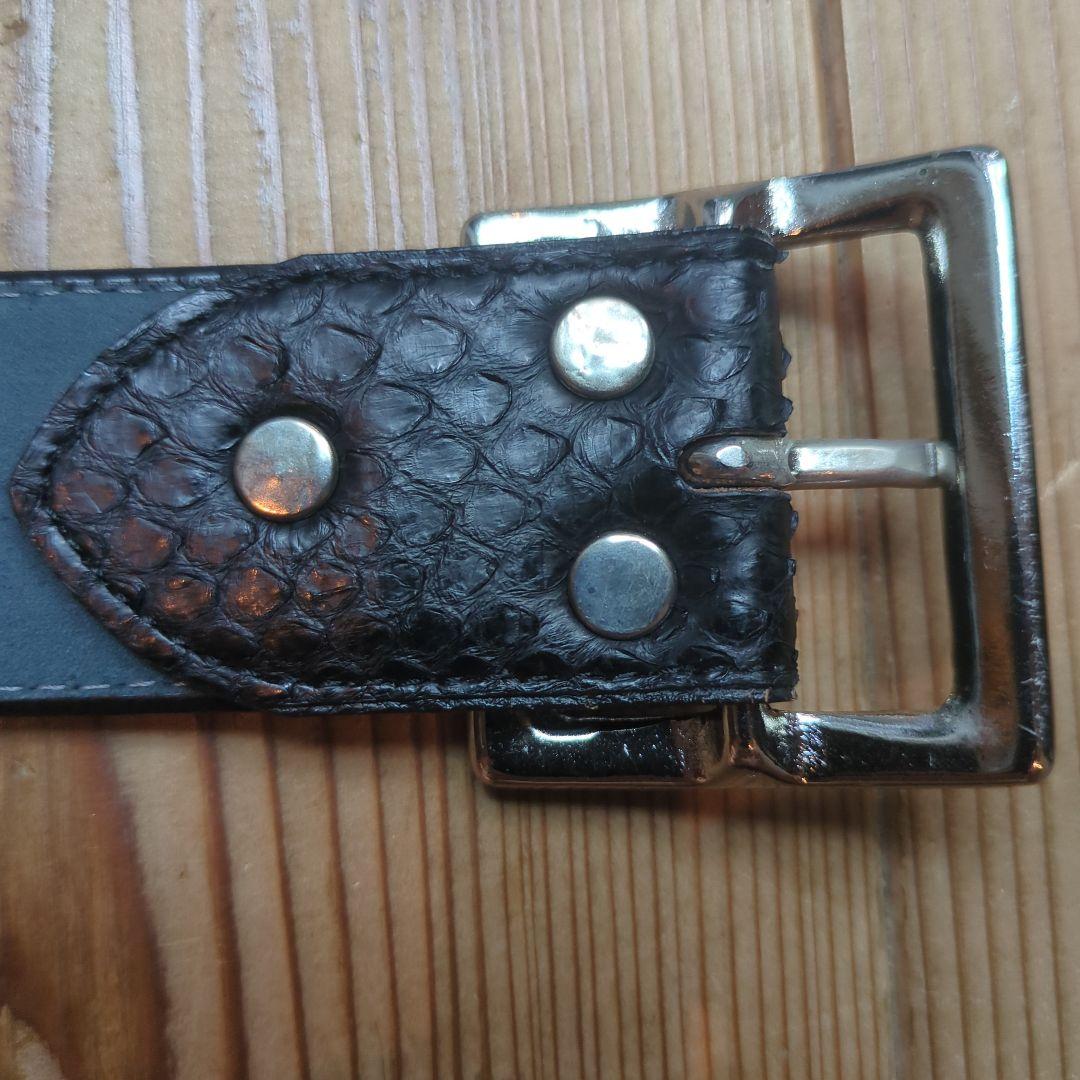 visvim パイソンベルト ブラック