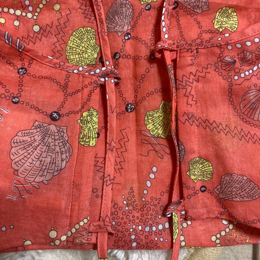 EMILIO PUCCI 貝殻柄　バックオープン クロップド丈キャミソール