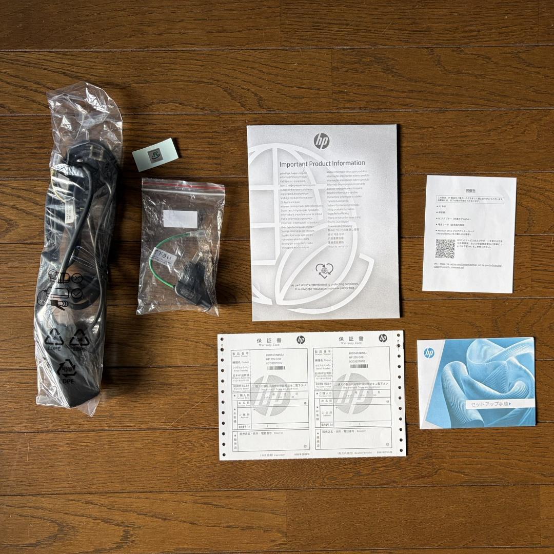 Windowsノート本体 HP255G10 / Ryzen 7 7730U / 16GB / 512S