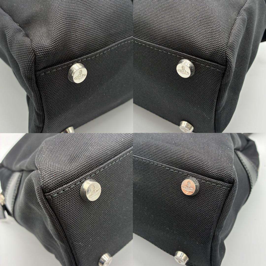 ヴィヴィアンウエストウッド トートバッグ ブラック オーブ 金具