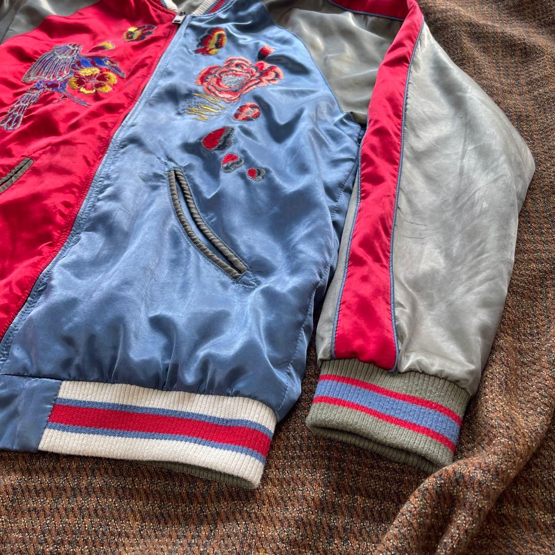 90's~ DIESEL スカジャン 牡丹 燕 鯉 梅 リバーシブル M相当