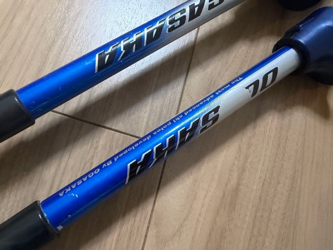 ★お洒落★オガサカ　スキーポール ストック 収縮ポール　調整可能　デモ　技術