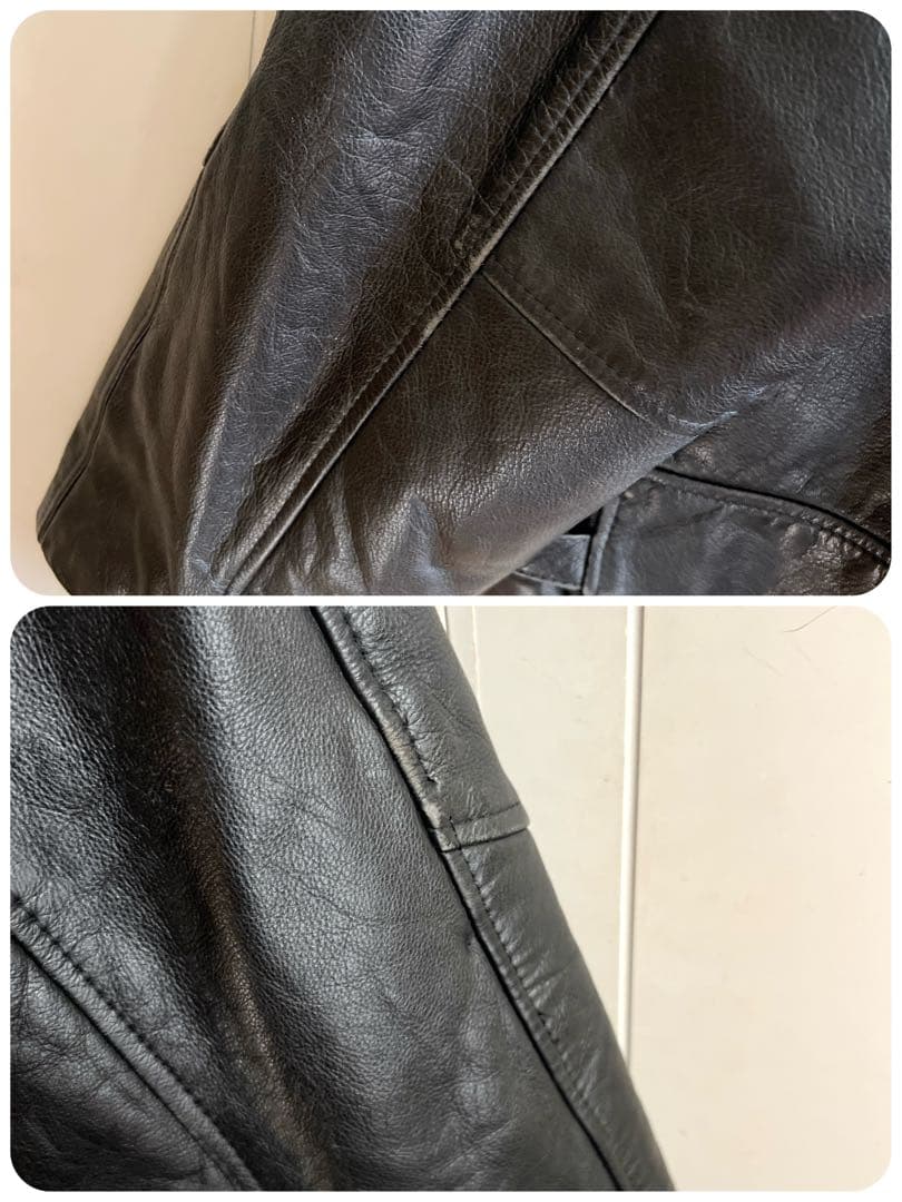 おっとこどっこさー様 90s Euro Vintage ビッグ レザージャケット