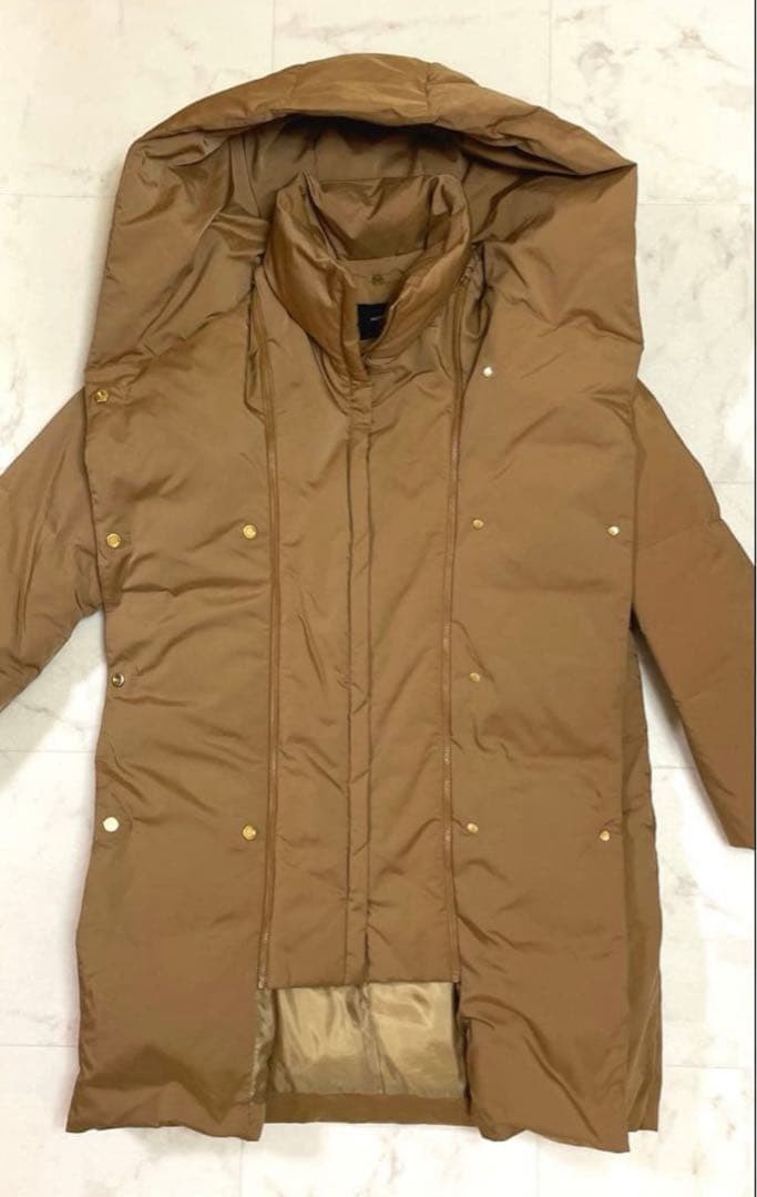 ☆極美品☆フレームワーク 定価49,500円 フードダウンコート ベージュ 40