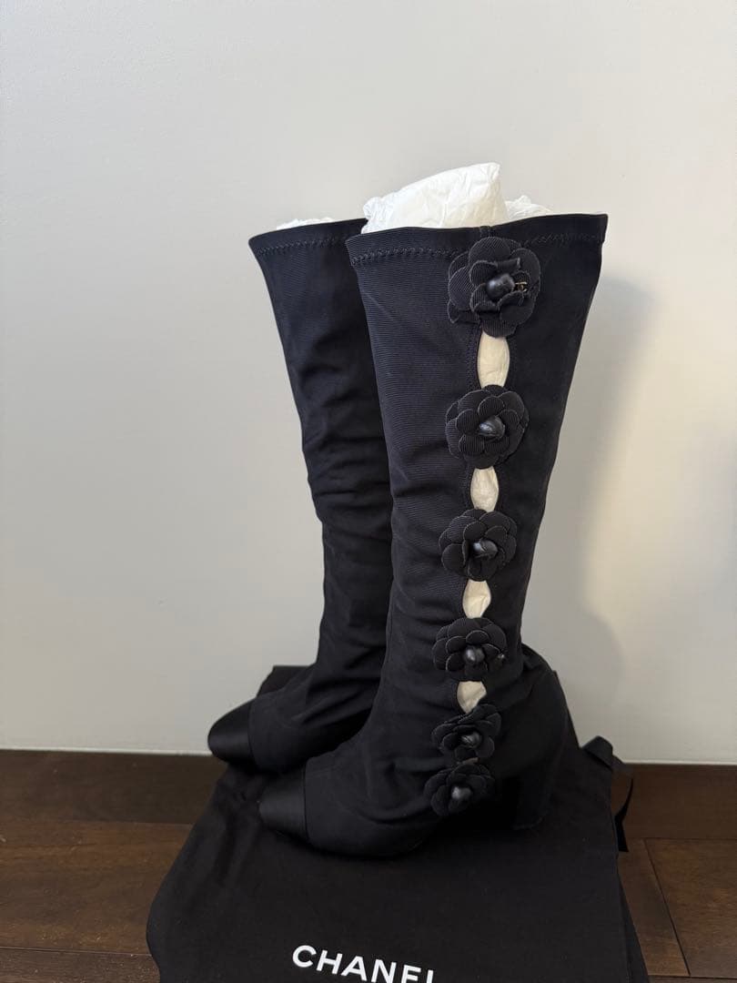 シャネルロングブーツ