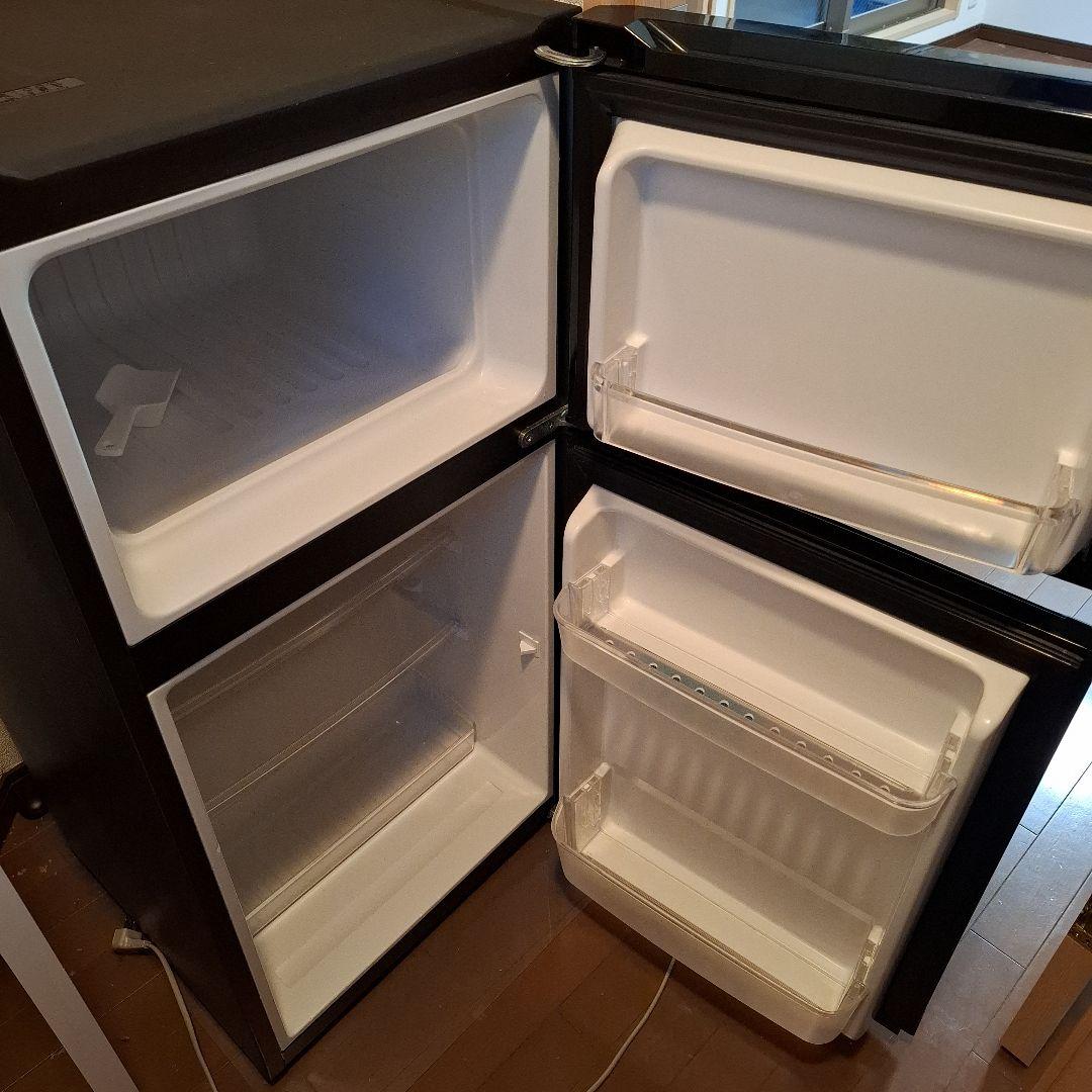 【送料込み】Haier 2ドア冷蔵庫 冷凍庫 106L 黒