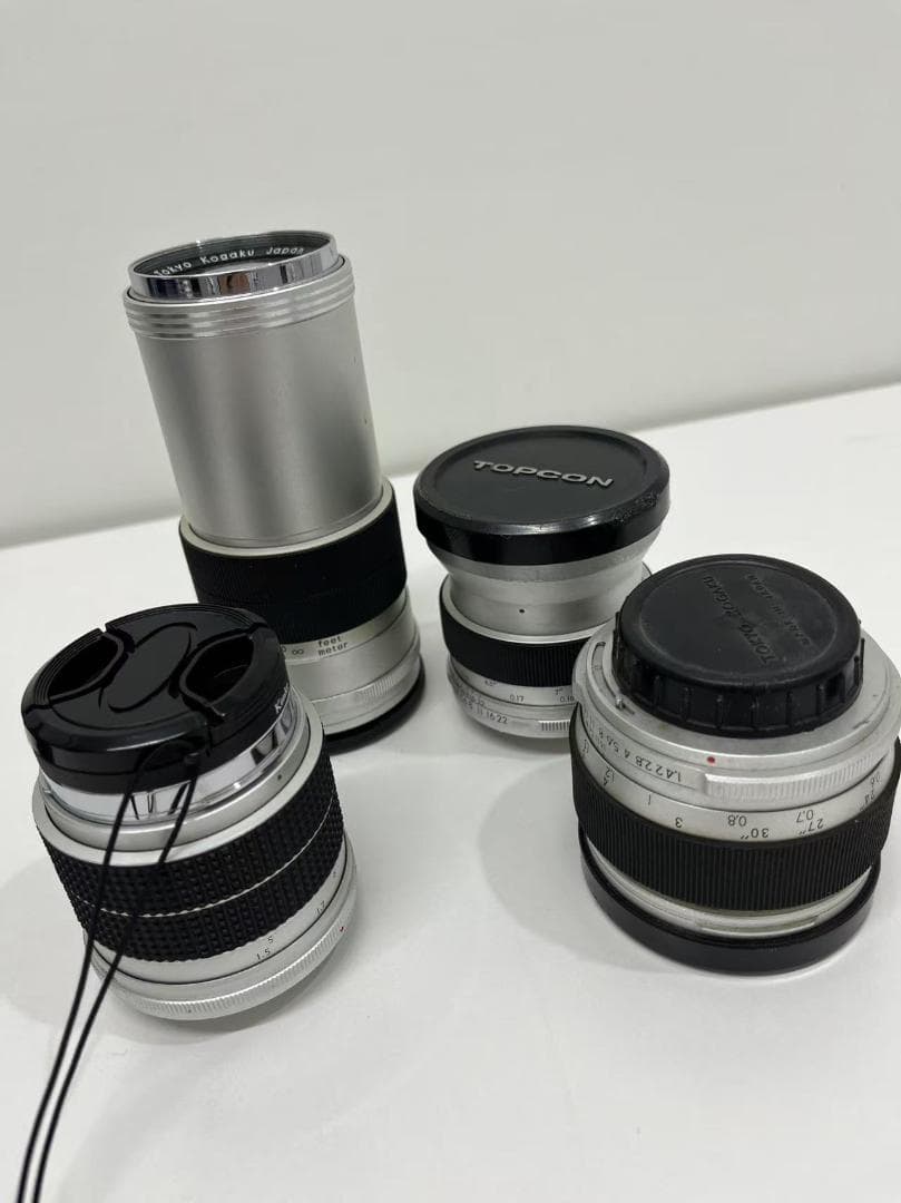 TOPCON トプコン レンズ4点 ジャンク　簡易動作確認済み＆クリーニング