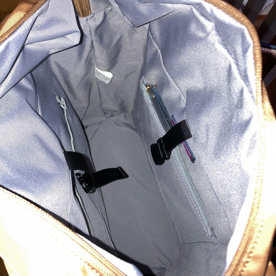 スワニー　ブラウン ナイロン キャリーケース　インナーバッグ付