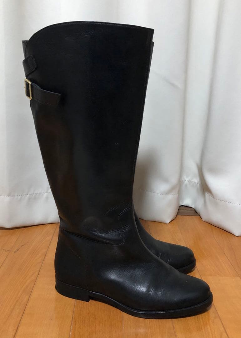 23区 ジョッキーベルト ブーツ ロングブーツ ブラック