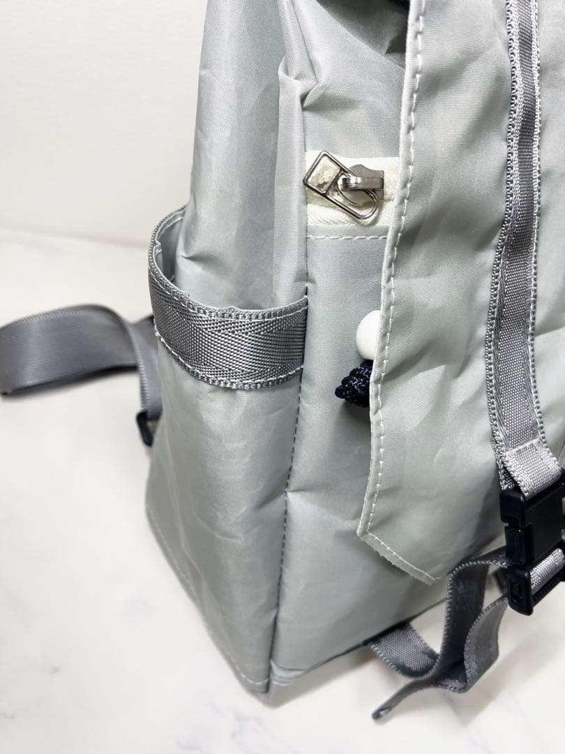 アキコJIB スクエア リュックバッグ セイルクロスバッグ 軽量 クジラ